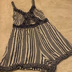 American Eagle Striped Romper